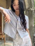 미니멀 디자이너 트위드 탑 Minimal Designer Tweed Top : 주식회사 더팩더널드
