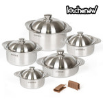 키치뉴 국산 인덕션용 304 스텐 양수 냄비 통3중 전골 냄비세트 16양수 : 키치뉴