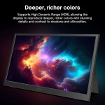 Pixio PX160 휴대용 모니터 156인치 60Hz 주사율 FHD 1080p 해상도 IPS 패널 HDR 화면 커버 스탠드 노트북 PC 콘솔 휴대폰용 USB-C HDMI... 