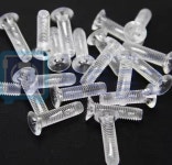 PC플라스티 접시머리십자볼트 투명접시머리십자볼트 : 볼트금고