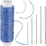 DIY 가죽 공예를 위한 대형 눈 스티칭 바늘 실 재봉 도구가 포함된 히온진 키트 A 1 : 셀렉샵7