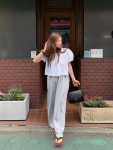[전체당일] 아웃핏 프리미엄 벨트 조거 팬츠 와이드핏 밴딩 스트링조거 : 디어링 dearring
