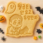 할로윈 한글 문구 쿠키커터. 월급은 안오고 유령만 와 : 소소한 베이커리