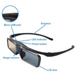 RF 3D TV용 충전식 신트론 ST08-BT 2X 3D 액티브 셔터 안경, , , 엡손 3D 프로젝터용 3D 안경, 3D TV, TDG-BT500A TY-ER3D5MA TY-ER... 