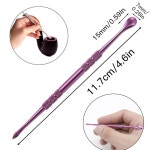 조양이 8PCS 왁스 조각 도구, 스테인리스 스틸 양머리 키트, 4.6인치 모델링 점토 도자기 성형용 스푼, 8가지 색상 3 Pack(Black) : 빠까리샵