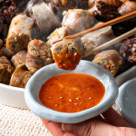 줄서서 먹는 푸드트럭 전여친 모듬순대 김치 야채 찹쌀 고기 : 백년밥상