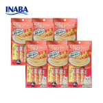 [SC-108] 이나바 챠오 츄르 고양이 간식 참치+킹크랩(게), 56g, 6개 : 우주IN