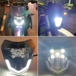 오토바이 헤드라이트 LED 심지, KTM EXC XC SX XC-W 125 300 350 450 2018-2023 더트 바이크 엔듀로 모토크로스 액세서리 : 그루밍글러벌