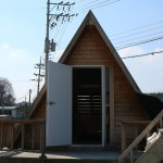 삼각 캐빈 원목 이동식 방갈로 캠핑 하우스 : 친절한 수봉씨