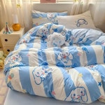 Sanrio 러블리 4피스 워시 코튼 침대 및 이불 기숙사 소녀 : 한강무역상사13