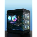 Sirlyr 투명 커넥터 PSU 케이블 연장 키트 맞춤형 PC 전원 공급 장치 연장 모드 16AWG(24핀 ATX 1/8핀 EPS 1/ 금도금 8핀 PCIe 2, 부드러운... 