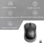 1PCS M185 2 4G USB 무선 마우스 1000 DPI 광학 컴퓨터 PC 게임용 : 노블레스U