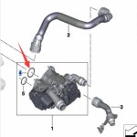 11539468021 엔진 냉각수 온도 조절기 개스킷 BMW 호환 G05 G06 G01 O-링 33X35 (520i Z4 30i  포함) : 아리스스