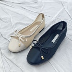 [A1280] 여성 여름플랫 투톤 시스루 메쉬 망사 리본 플랫슈즈 : 새로이클라쓰