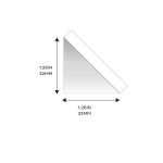 홈 취미 3L 마운팅 코너, 32mm/1,26인치(250개), 클리어 : 모두담은몰