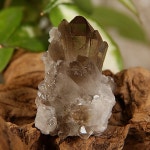 연수정 클러스터 천연원석 - 에너지 안정과 균형, 재생과 활성, 스모키 쿼츠 (5.3cm) : 크리스탈마법상점