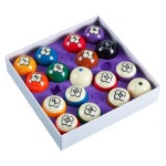 당구공 당구대 테이블 액세서리 2-1/4인치 레귤레이션 사이즈 17개 당구 세트 : 모두담은몰