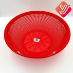 플라스틱 소쿠리 원형 소쿠리 레드 5호 식당 수납 바구니 : 와이제이바스켓