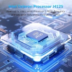 KurieTim 14 1인치 노트북, 8GB DDR4 RAM 256GB SSD, 쿼드코어... J4125 최대 2 7GHz 가 탑재된 노트북 컴퓨터, 14 1인치 FHD : 포인트푸딩