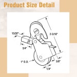 DIY 스크린 도어 유지보수를 위한 오토링 4팩 1인치 헤비 듀티 스틸 슬라이딩 롤러 볼 베어링 스무스 글라이드 : 마중나온상점