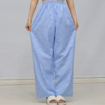 샵피라 S0472 면100%자카드원단 대장내시경바지 남여공용 병원복 항문바지 검사바지 : 샵피라