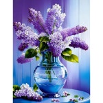 꽃 다이아몬드 아트 키트, 초보자용 라벤더 페인팅 DIY 5D 풀 드릴 크리스탈 라인스톤 보석 공예 홈 데코 12x16 인치 Flower-G8002... 