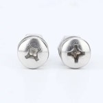 M3 M4 나사 둥근 머리 SEMS 하프 헤드 너트 세트 볼트 4MM 와셔 30MM M3X10MM (30PCS) : 유로즈 UROZ