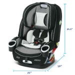 그라코 Graco 4Ever DLX 4-in-1 유아 주니어 카시트 그레이 컬러 10년 사용 가능 멀티모드 카시트 : 레브셀렉트