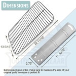 EaJ 월마트 가 그릴 3 버너 XG10 101 002 02 모델 교체 부품 개 야외 바자 세트 도자기 요리 그리드 및 스테인리스 강판 : 미러클래어