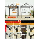 파고라 야외정자 파빌리온 지붕 레저 선 하우스 일광욕 안뜰 대형 텐트 가정 이동 : LUNATERA MALL