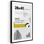 28x40 터 프레임 매트가 있는 24x36 프레임으로 사용하거나 매트가 없는 28x40 사진을 표시 소호 컬렉션 벽 디스플레이용 딥 몰딩 : 픽아마존