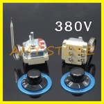1Pc 6Pin 3상 380V 16A 30-110C 조정 손잡이 프로브 온도 컨트롤러 모세관 조절기 스위치 보일러 탱크 히터 : 영강유통상사