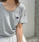 25SS The able 더에이블 하트 슬럽티 루즈핏 유넥 코튼 반팔 티셔츠 : 르메인 lemain