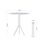 원형 빨래건조대 접이식 원룸 건조대 분수형 원형건조대 : 월드홈바바