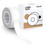 MAKEID L1 교체 연속 라벨 스티커 접착 35 라벨링 E1 테이프 13 9MM 메이커 적층 리필 4M 다목적 방수 자가 Red 16mm : 직구짱몰