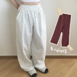 밴딩팬츠 여름면바지 키타 스타 와이드팬츠 (4 colors) : 키이프
