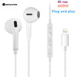 유형 c 유선 이어폰 케이블 이어 버드 Apple Lightning 헤드폰 용 Iphone 5 6 8 7 Plus X XS MAX XR 10 11 12 13 14 Pro 15 1 : 아트실업