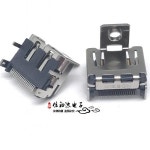HDMI 암 소켓 나사 구멍 이어 고정 고화질 디스플레이 인터페이스 19P G3168-18, 10 개 : 한강무역상사11