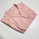 쉬즈미스 SHESMISS 카라 반팔 블라우스 연핑크 66 : 올드앤뉴 빈티지