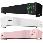 가츠 라이브 100 RGB 핑크 USB PC 사운드바 롤 배그 고음질 게이밍 스피커 : 몬스타기어