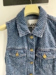 가니 25SS 블루 텍스쳐 데님 탑 J1720 (관부가세포함) : 마이리틀런던
