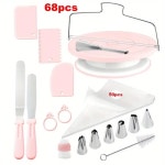 짤주머니 장식을위한 세트 및 68pcs 케이크 랙 궁극적인 내구성 장식 턴테이블 베이킹 : 코알라하나