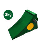 고임목 3KG  통고무 밀림방지턱 녹색 고리형 CS-511A 차량 버팀목 자동차 화물차 주차 받침목 국산 : 녹색환경안전