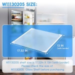 W11130205 선반 냉장고, 17 5인치 X 13인치, WRS588FIHZ00 월풀 유리 선반, WRS588FIHZ04 WRS588FIHV04 : 하늘공간 마켓