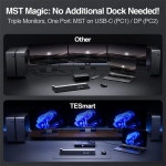 트리플 모니터 MST KVM 도킹 스테이션 키트 - 4K60Hz 노트북 1대  PC 3대용 EDID HDMI 스위처 : Daol다올4