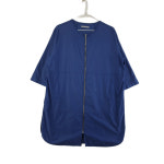 US 여FREE 블루 풀집업 반소매 롱 자켓 G9124 : 공룡빈티지