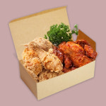 CN 크라프트 치킨박스(소) 200개 종이상자 튀김 포장 : 조은팩