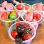 딸기 초콜릿 Nutella 두바이 토퍼 용융 다채로운 캔디 컵 베리 달콤한 브런치 디저트 인공 모델 400ml DIY : 상큼푸딩
