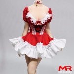 맞춤형 여성 로우 컷 레드 원피스 크리스마스 스커트, 군인 액션 피규어, 모델 핏 12 인치 TBL PH S07 S52, 1/6 체중계 : 구대1등장사장20