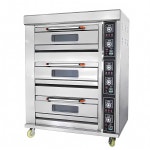 인트슈퍼마이 상업용 피자 오븐 전기 베이커리 스테인리스 6 트레이 3 레이어 220V 19.8KW : 쪼까리몰